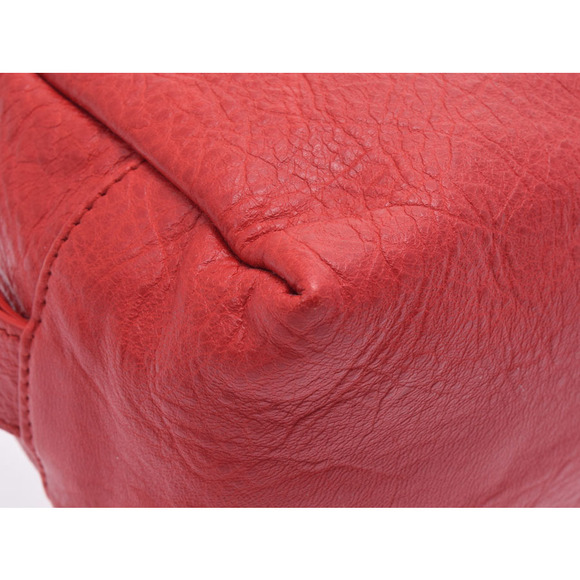 Balenciaga Giant Stud Leather Pouch Red PG - Picture 4 of 9